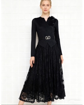 Stereoscopic chanelstyle embroidery dress for women