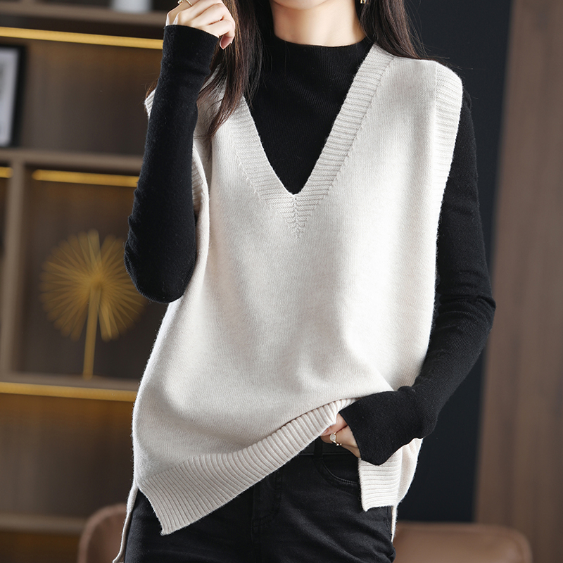 Autumn and winter bottoming shirt pullover waistcoat