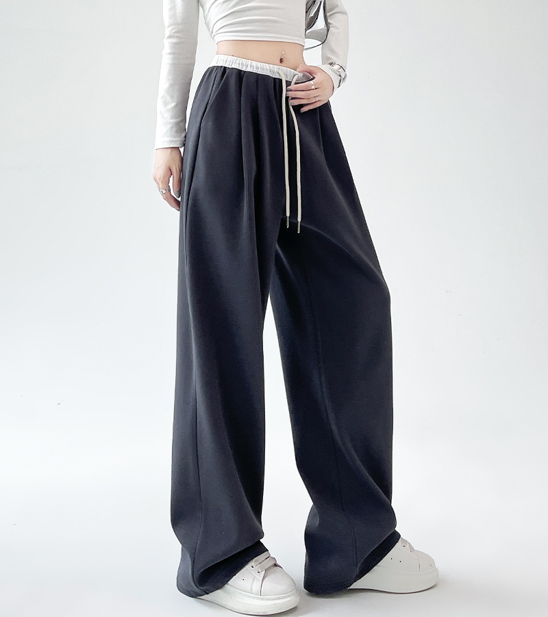 Casual American style wide leg pants loose sweatpants