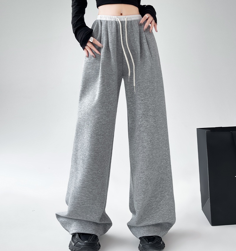 Casual American style wide leg pants loose sweatpants