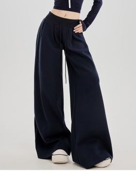 Low-waist wide leg pants sweatpants for women
