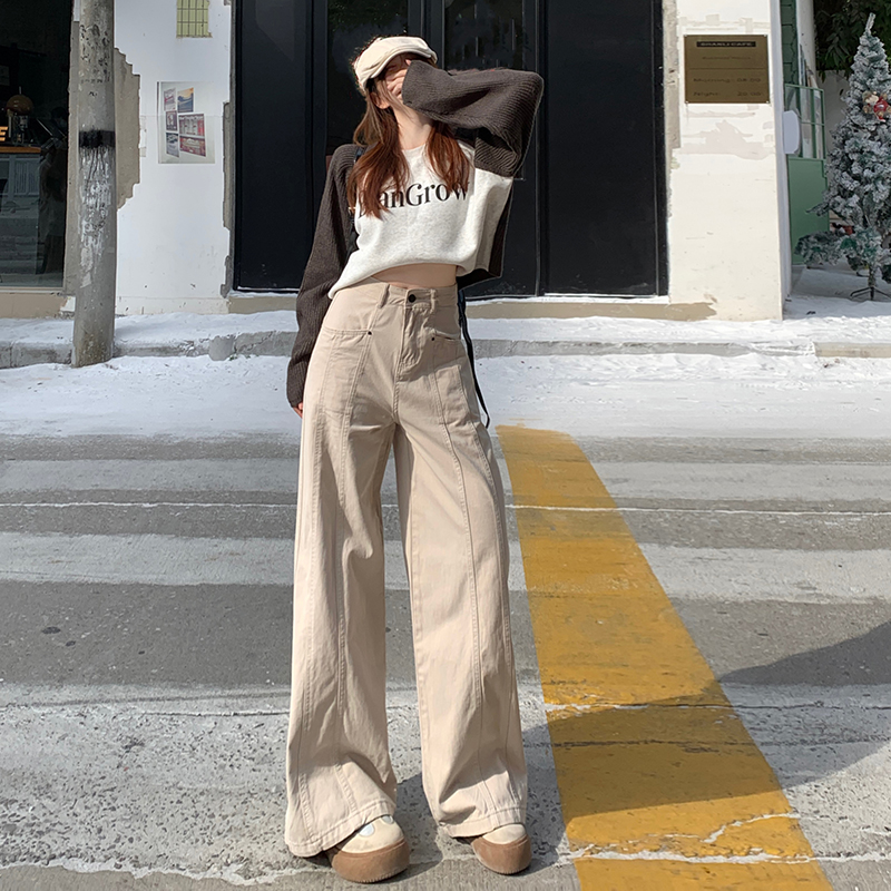 Straight pants casual pants long pants for women