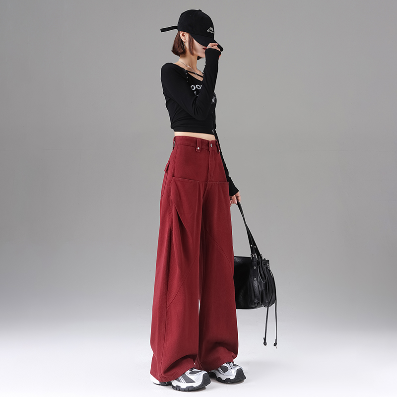 High waist wide leg pants