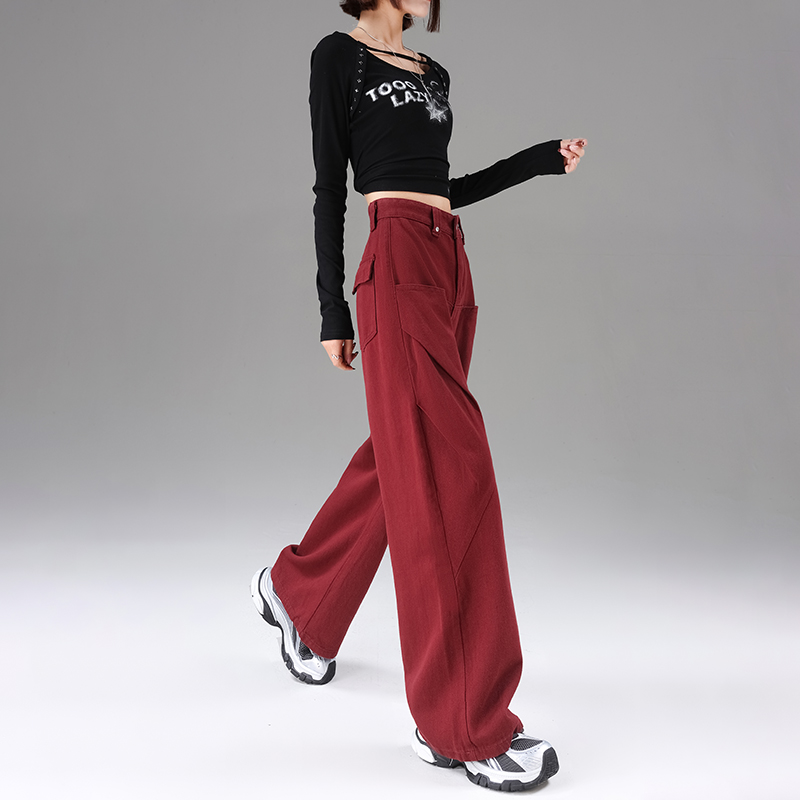 High waist wide leg pants