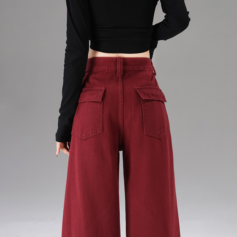 High waist wide leg pants