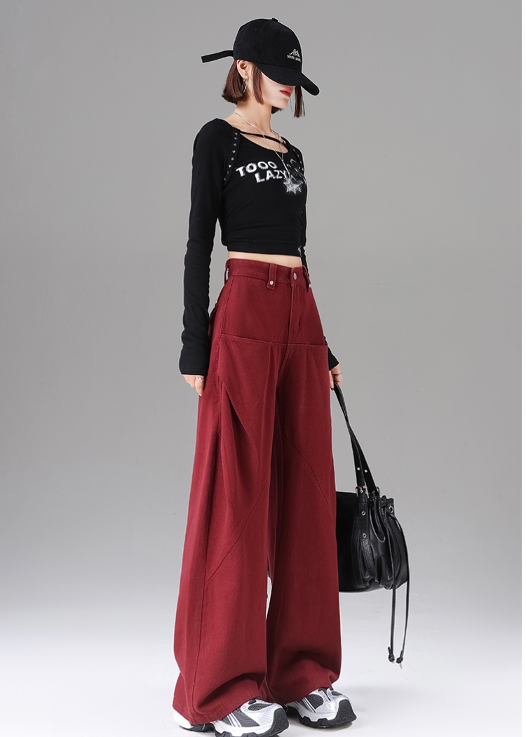 High waist wide leg pants