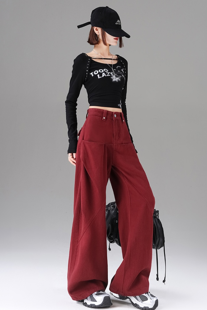 High waist wide leg pants