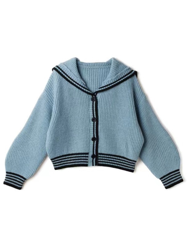 Commuting single-breasted cardigan knitted short sweater