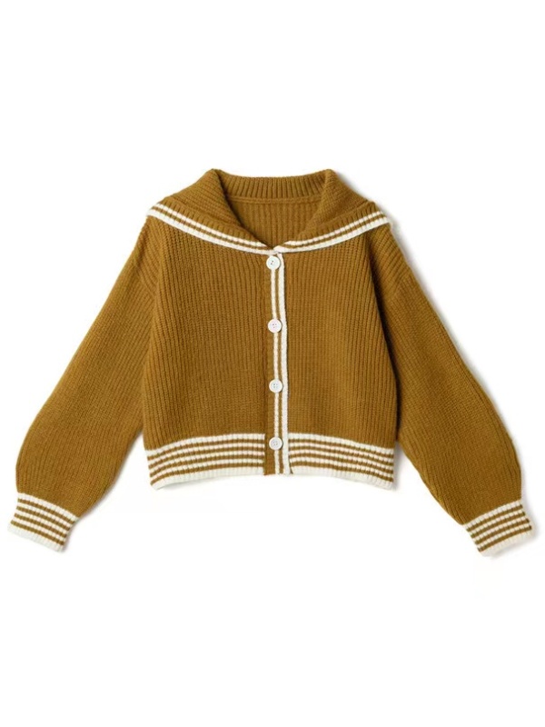 Commuting single-breasted cardigan knitted short sweater