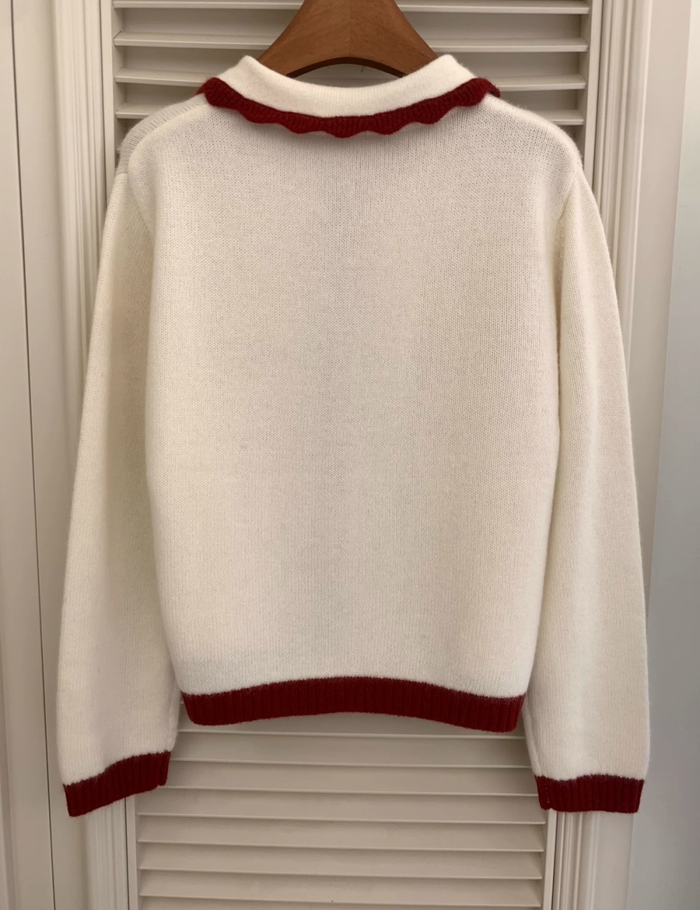 Winter letters cardigan embroidery small lapel coat for women