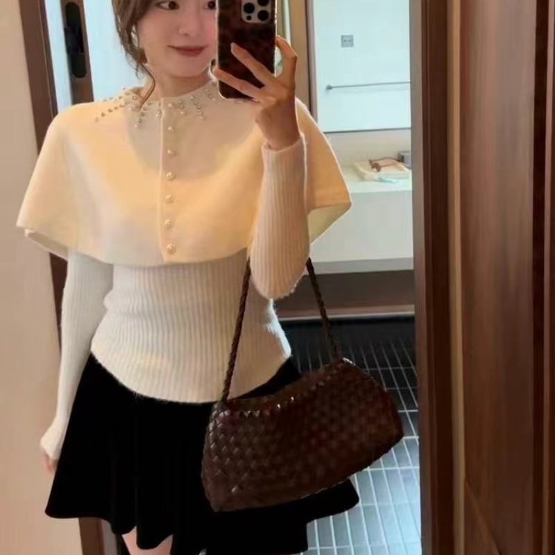 Loose shawl France style cloak 2pcs set for women