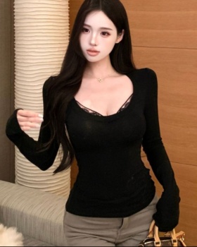 Autumn and winter sweater slim bottoming shirt for women