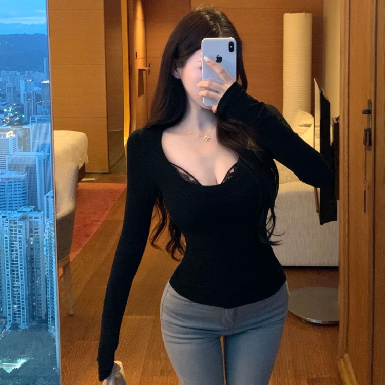 Autumn and winter sweater slim bottoming shirt for women