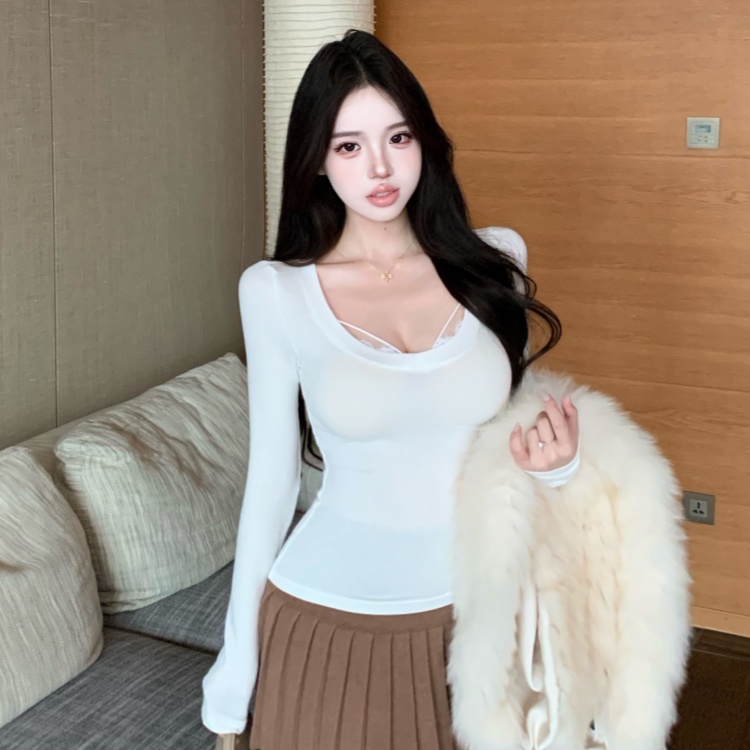 Autumn and winter sweater slim bottoming shirt for women
