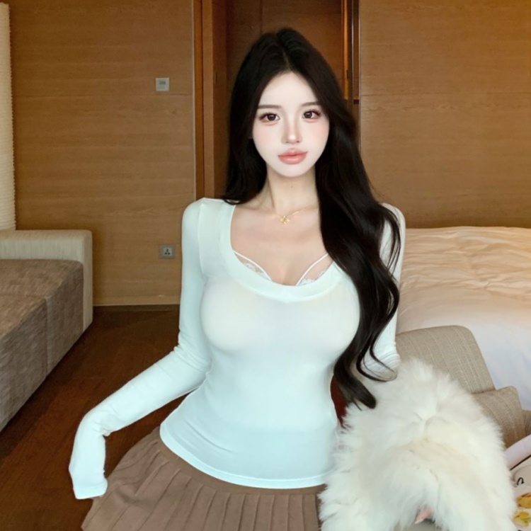 Autumn and winter sweater slim bottoming shirt for women