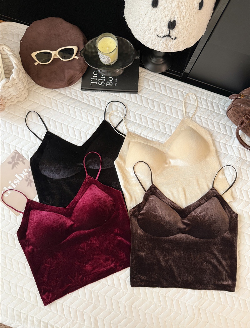 Slim sling integrated autumn with chest pad enticement vest