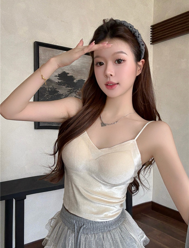 Slim sling integrated autumn with chest pad enticement vest