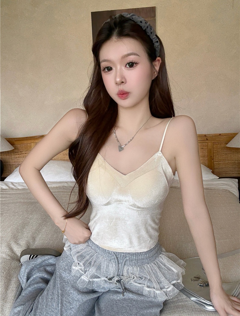 Slim sling integrated autumn with chest pad enticement vest