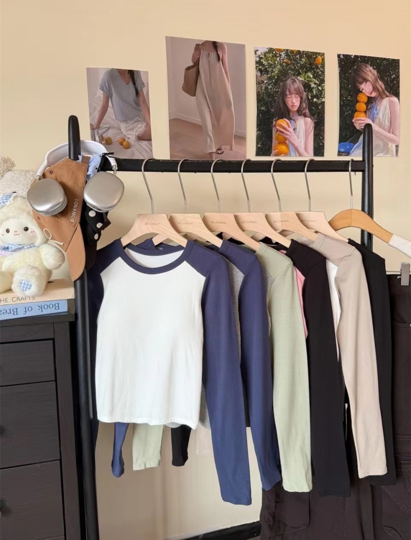 Long sleeve T-shirt bottoming shirt for women