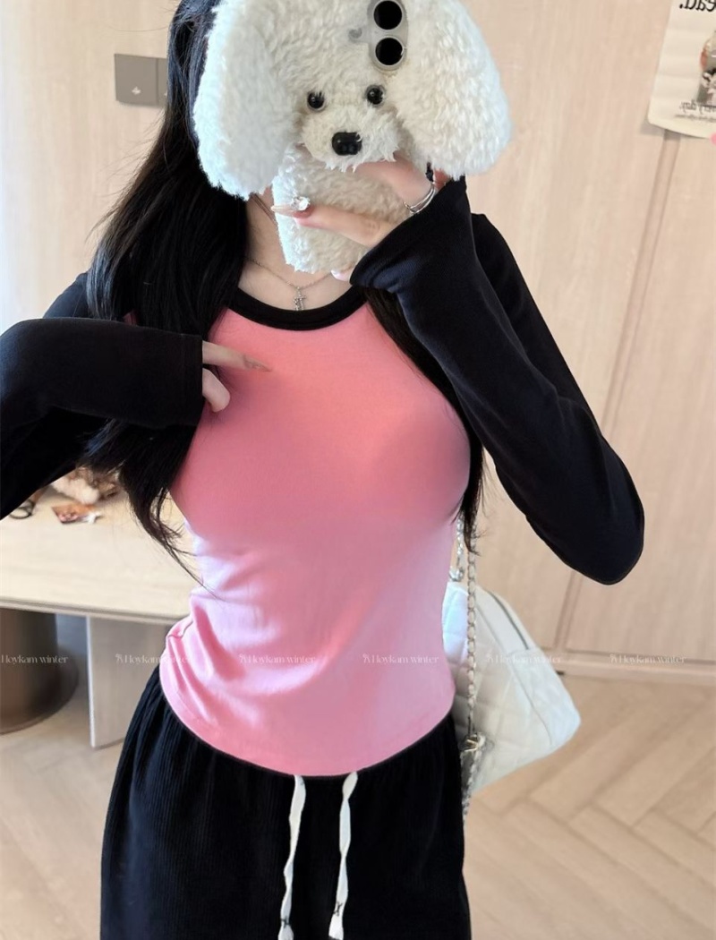 Long sleeve T-shirt bottoming shirt for women