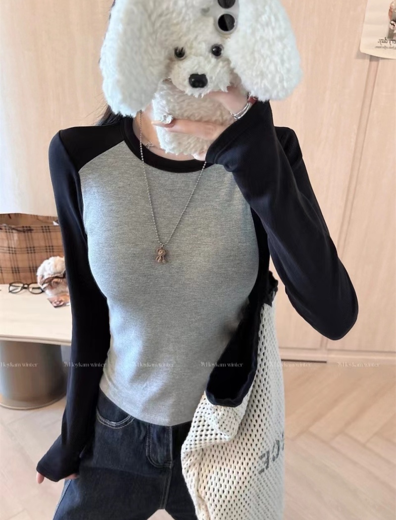 Long sleeve T-shirt bottoming shirt for women