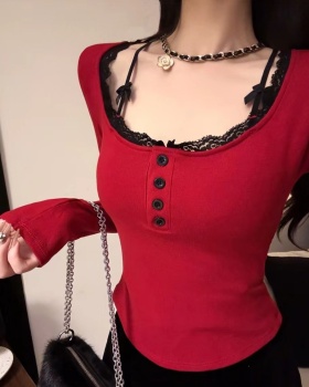 Spicegirl inside the ride tops long sleeve tight bottoming shirt