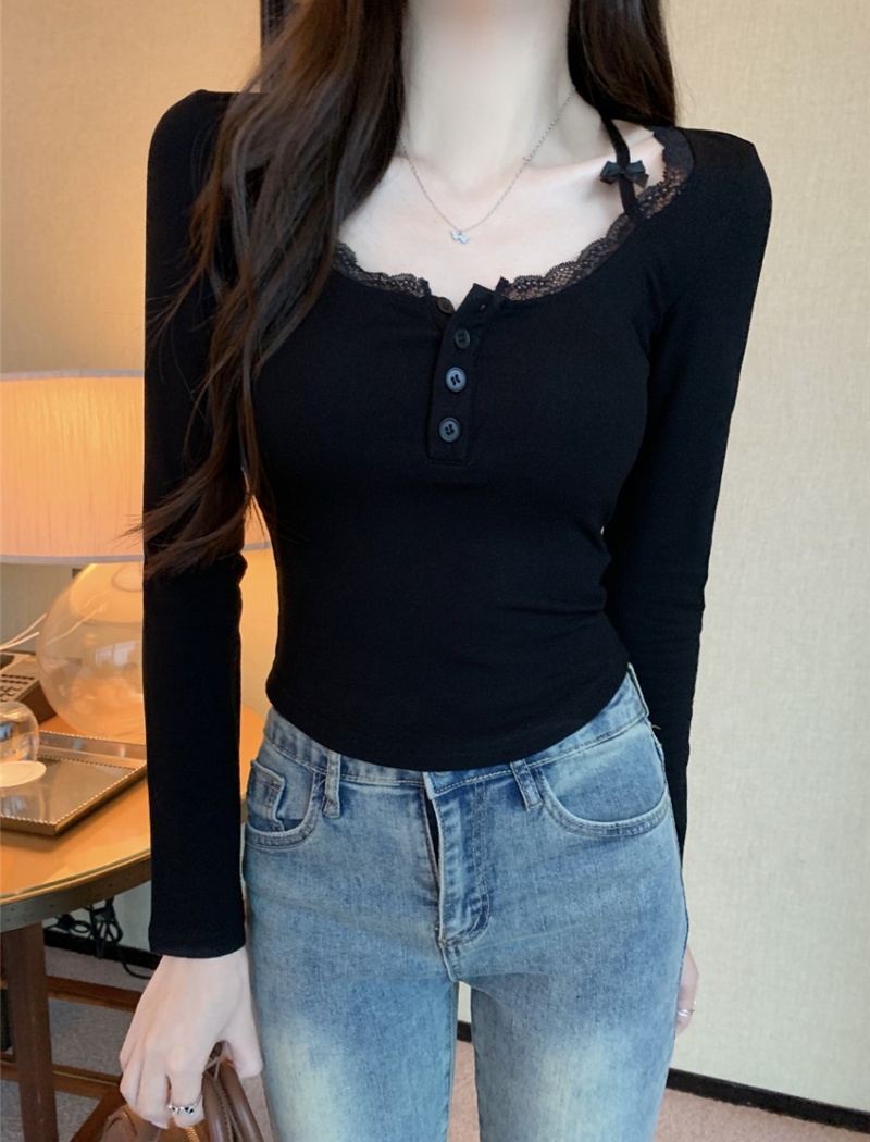 Spicegirl inside the ride tops long sleeve tight bottoming shirt