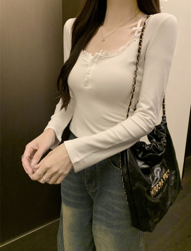 Spicegirl inside the ride tops long sleeve tight bottoming shirt