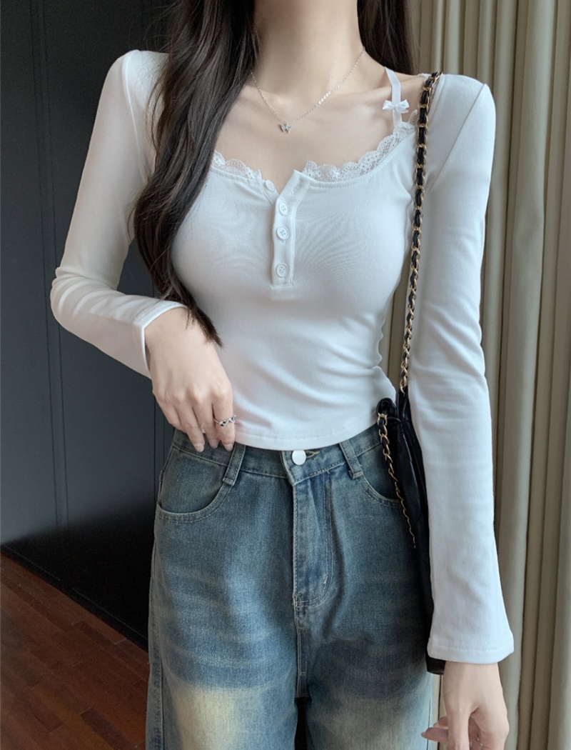 Spicegirl inside the ride tops long sleeve tight bottoming shirt