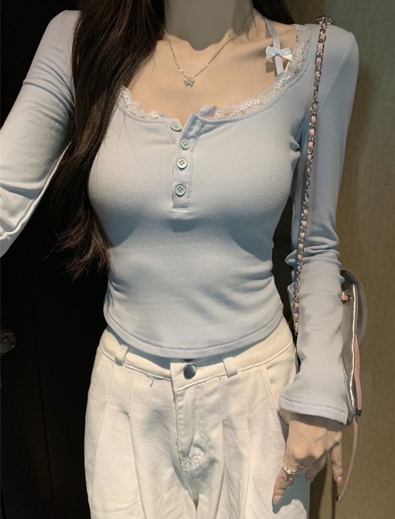 Spicegirl inside the ride tops long sleeve tight bottoming shirt