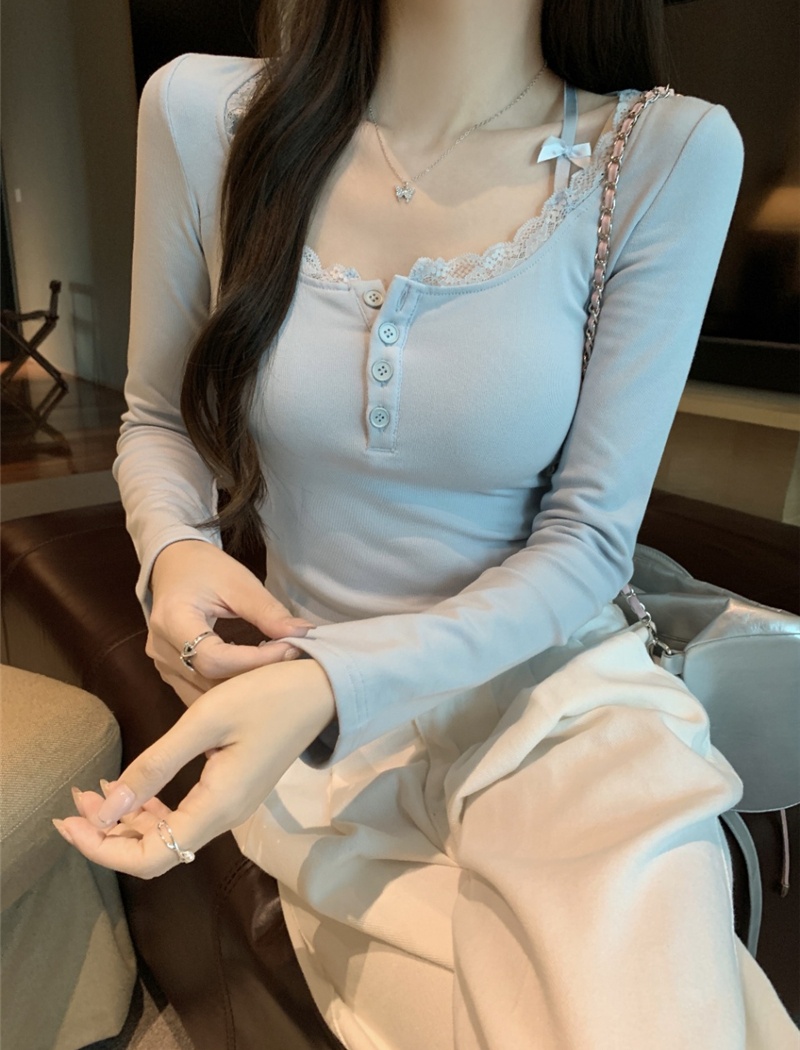 Spicegirl inside the ride tops long sleeve tight bottoming shirt