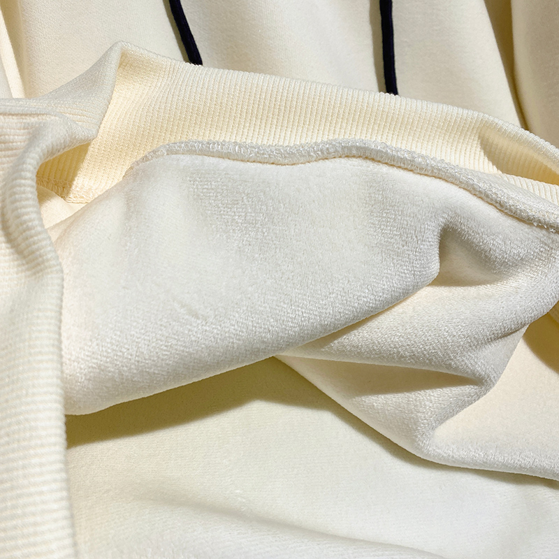 Autumn and winter pure cotton tops thermal hoodie