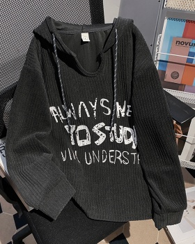 Korean style loose tops pit stripe T-shirt for women