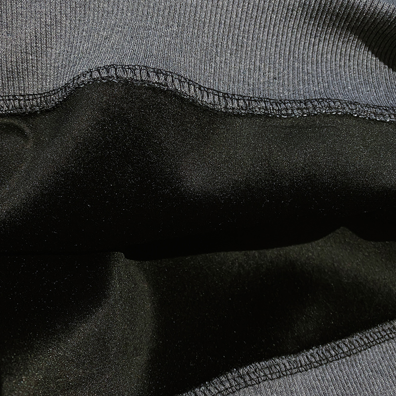 Zip pure cotton hoodie thermal tops for women