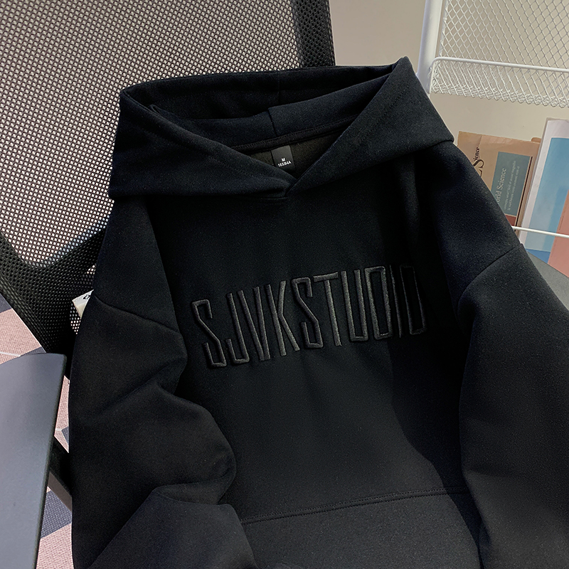 Cotton loose tops spring milk silk hoodie for women