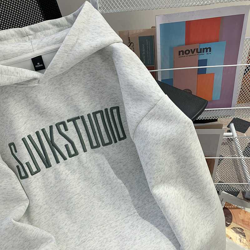 Cotton loose tops spring milk silk hoodie for women