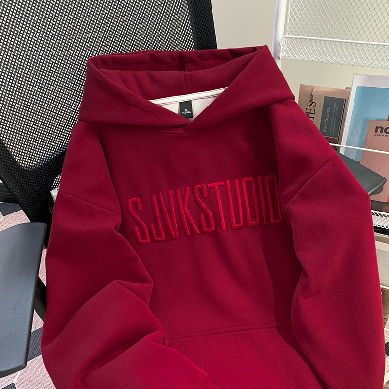 Cotton loose tops spring milk silk hoodie for women