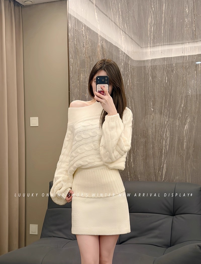 Korean style lazy sweater