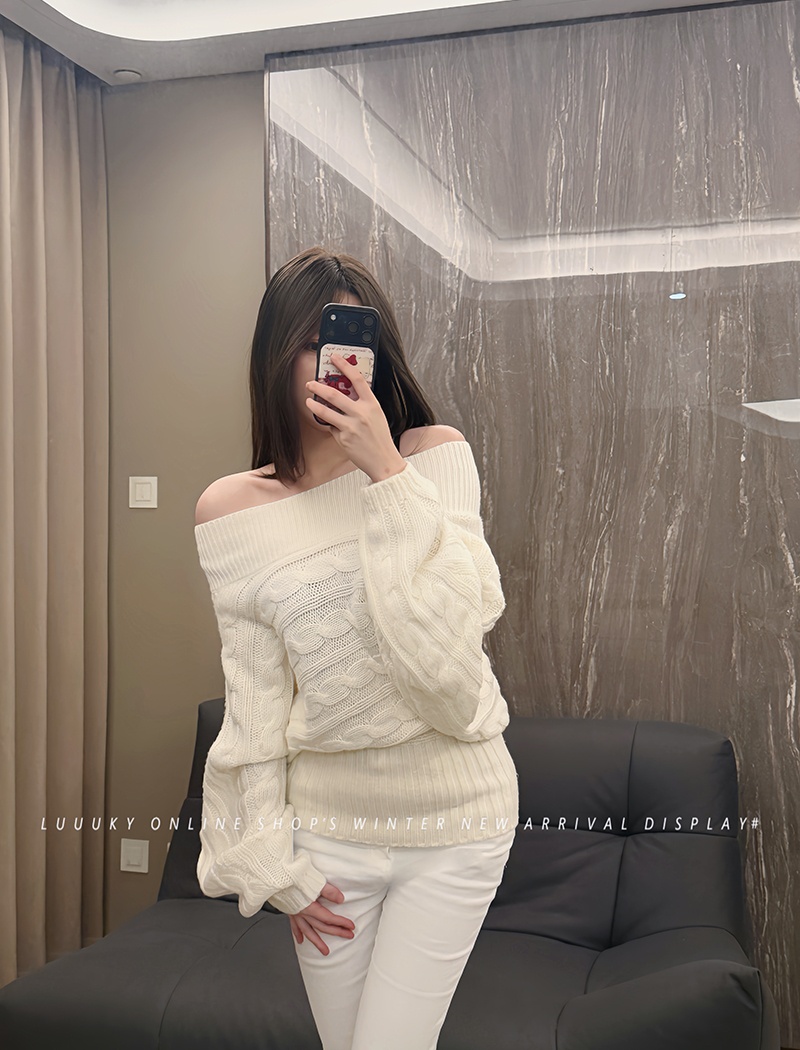 Korean style lazy sweater