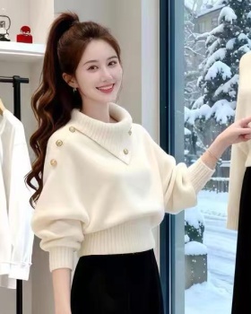 Knitted all-match tops tender sweater for women