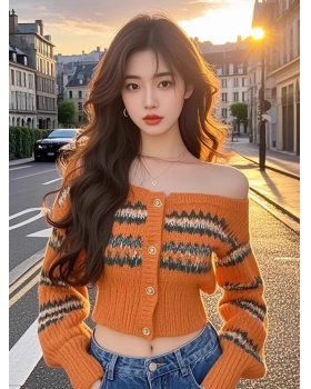 Knitted unique tops patterns sweater for women