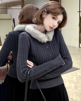 Christmas temperament winter removable sweater for women