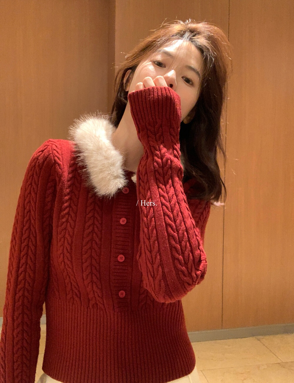 Christmas temperament winter removable sweater for women