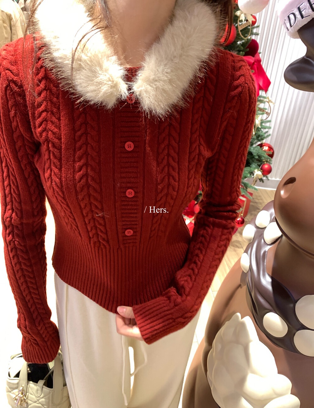Christmas temperament winter removable sweater for women