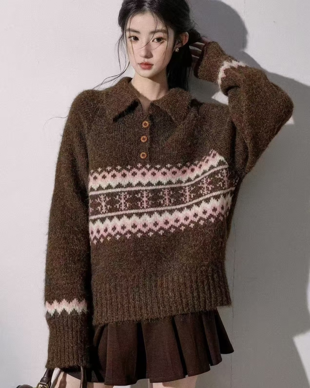 Hooded tops autumn and winter sweater for women