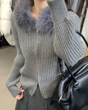 Winter loose show young sweater tender slim cardigan for women