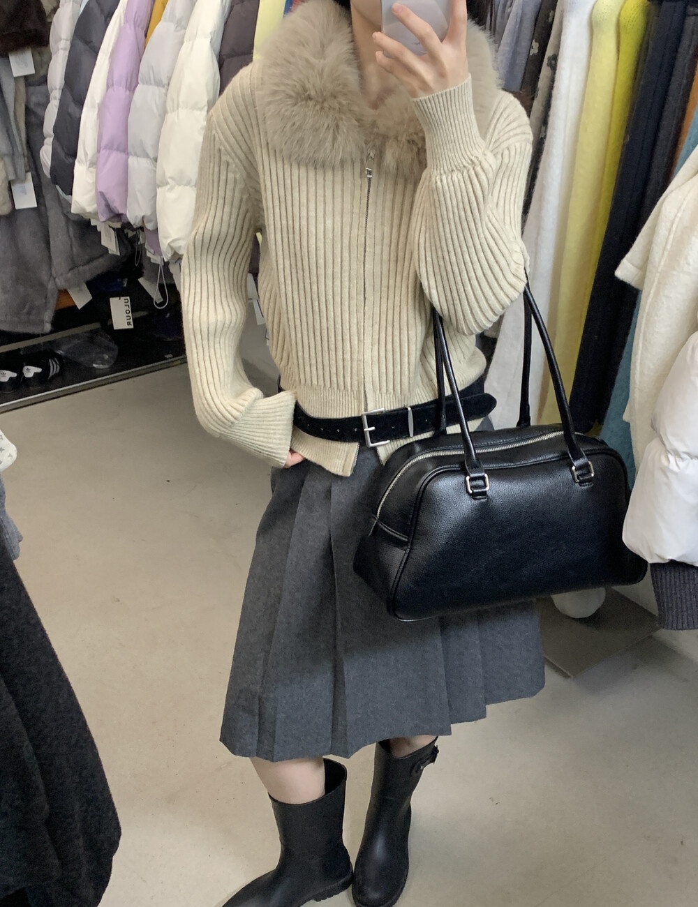 Winter loose show young sweater tender slim cardigan for women