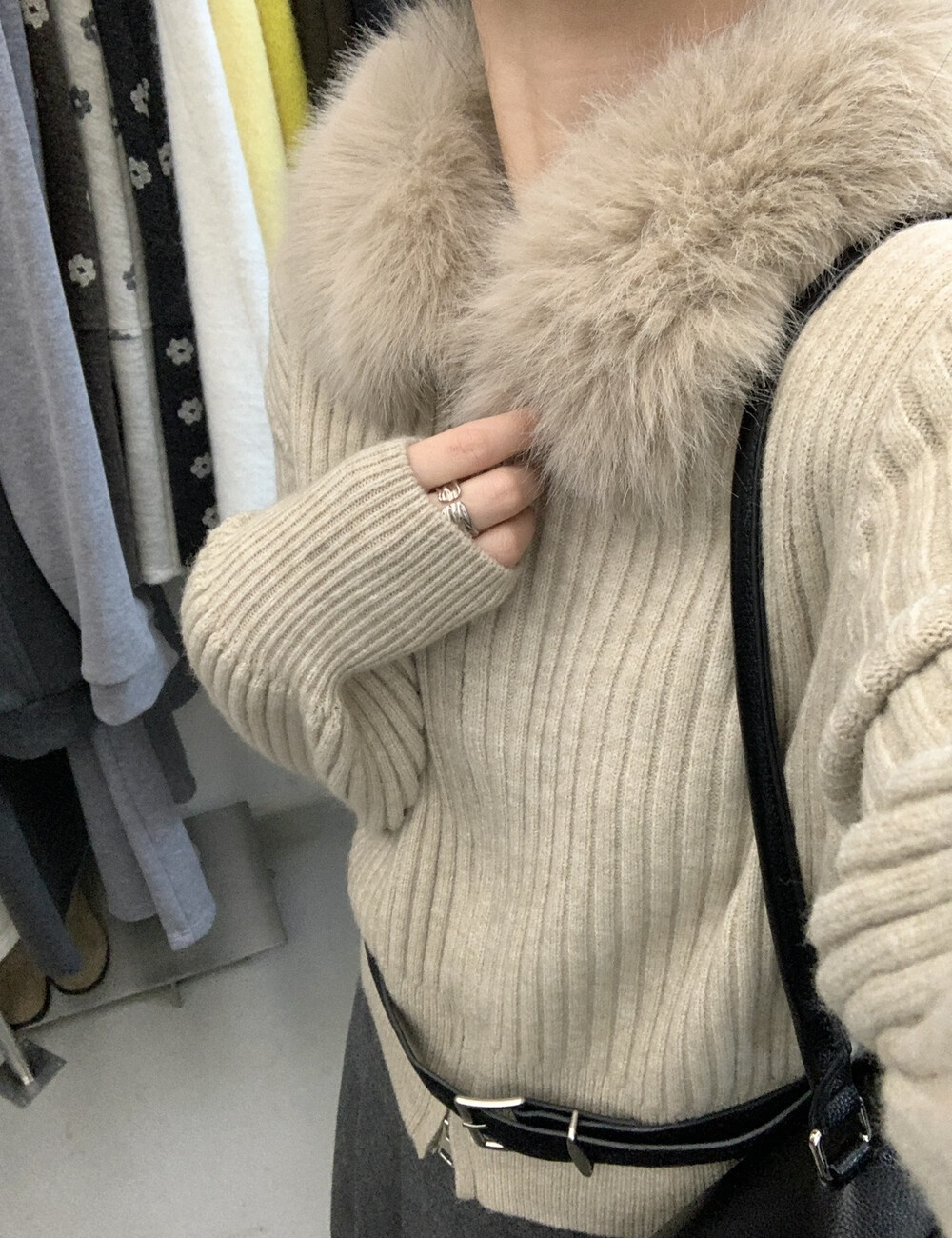 Winter loose show young sweater tender slim cardigan for women