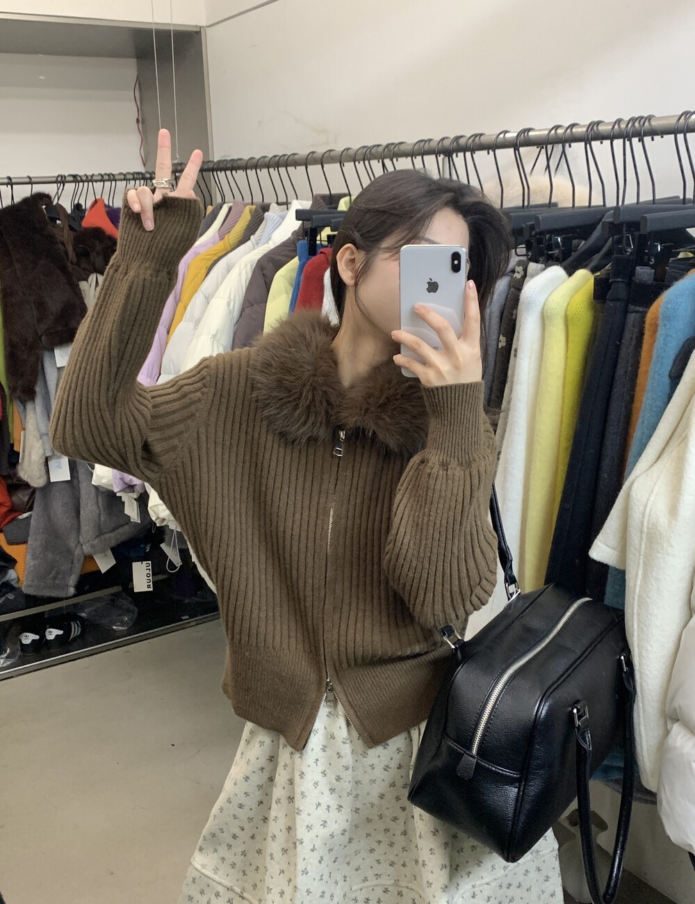 Winter loose show young sweater tender slim cardigan for women