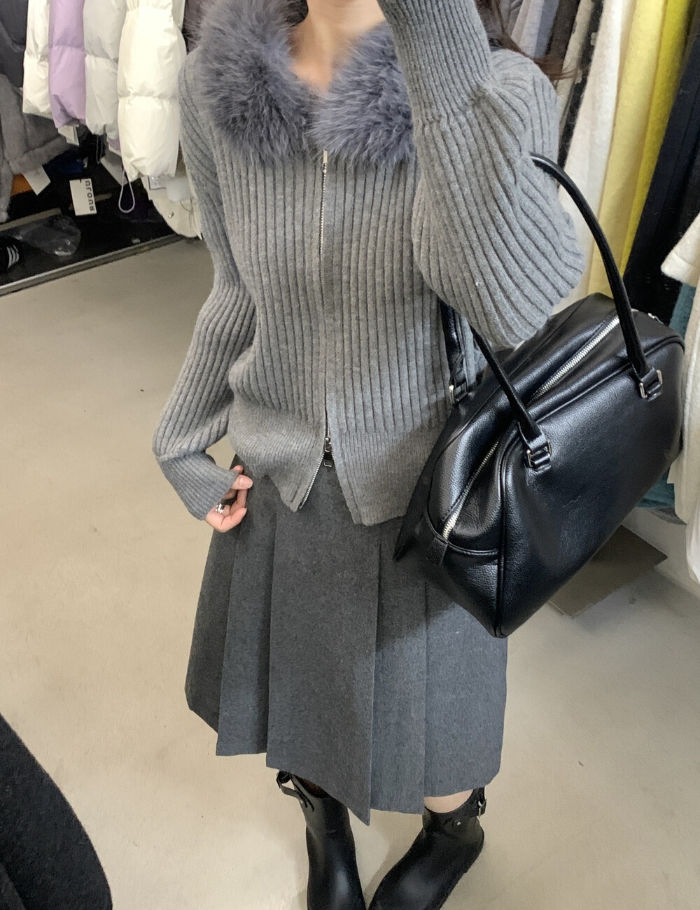 Winter loose show young sweater tender slim cardigan for women